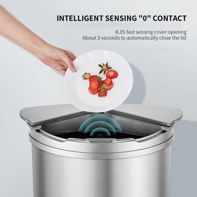 Eco-Friendly Stainless Steel Smart Trash Bin for Home & Office - Image 6
