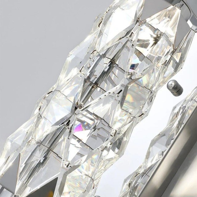 Luxurious Crystal & Glass LED Wall Chandelier - Image 5