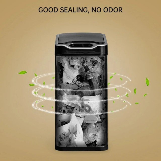 7L Stainless Steel Smart Sensor Trash Can with 3-in-1 Function - Image 4