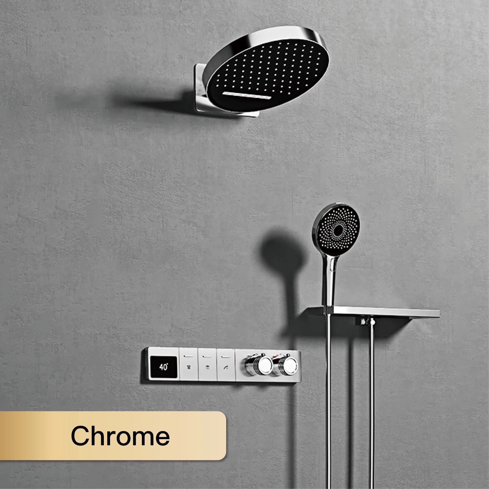 Chrome (with a shelf)