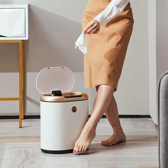 Smart Automatic Trash Can – Sleek Induction Waste Bin for Bathroom & Office - Image 3