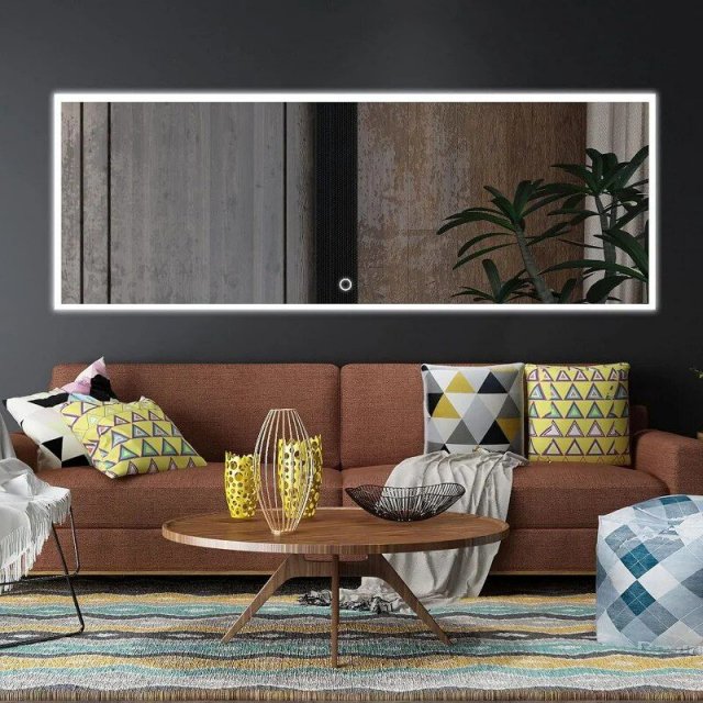 LED Full Length Dressing Mirror with Touch Dimming and Anti-Fog Features - Image 3