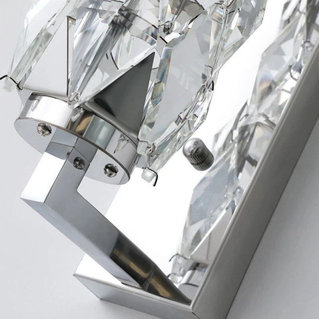 Luxurious Crystal & Glass LED Wall Chandelier - Image 6