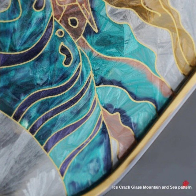 Chinese Style Art Glass Wall Lamp - Image 6