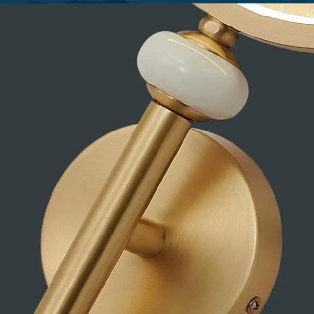 Elegant Multicolor Vintage Enamel & Copper Wall Lamp - Image 4