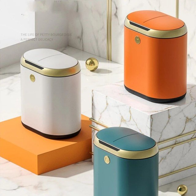Smart Automatic Trash Can – Sleek Induction Waste Bin for Bathroom & Office - Image 2
