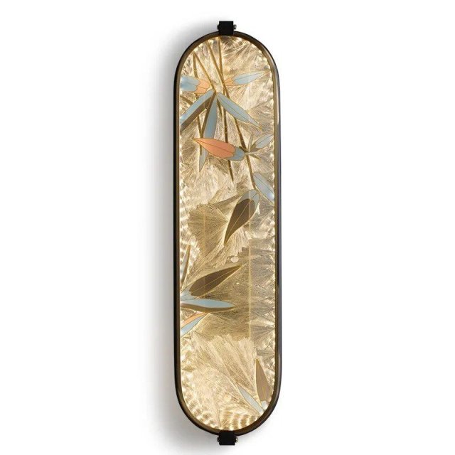 Chinese Style Art Glass Wall Lamp - Image 7