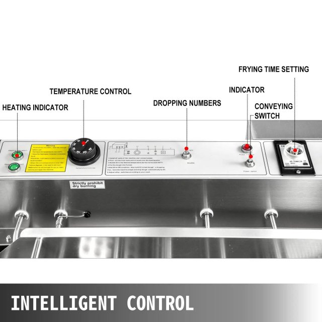 Stainless Steel Commercial Donut Maker with 3 Mold Sizes Automatic & Efficient - Image 3