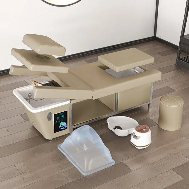 Multi-Function Spa Treatment Bed: Water Circulation, Fumigation & Storage - Image 6