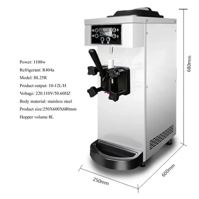 Commercial Single Head Soft Ice Cream Machine - Image 4