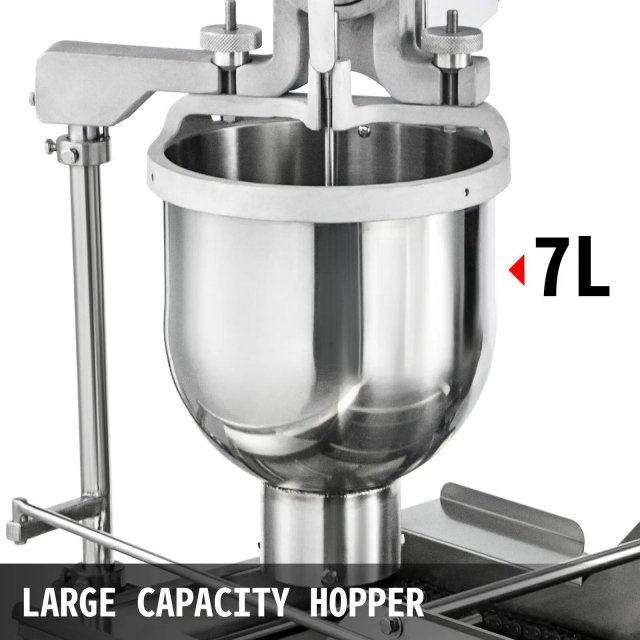 Stainless Steel Commercial Donut Maker with 3 Mold Sizes Automatic & Efficient - Image 4