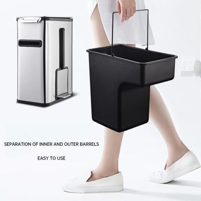 7L Stainless Steel Smart Sensor Trash Can with 3-in-1 Function - Image 6