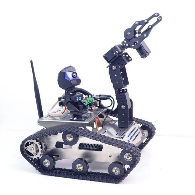 Advanced WiFi Controlled Robot Car Kit with 4DOF Arm and HD Camera - Perfect for Learning and Fun - Image 3