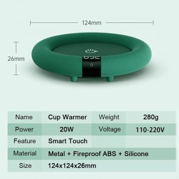 Adjustable 3-Temperature Electric Cup Warmer Home & Garden Kitchen & Dining