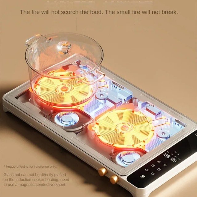 Efficient Double Cooktop Induction Cooker - Multi-Functional Electric Hot Plate for Home Kitchen - Image 4