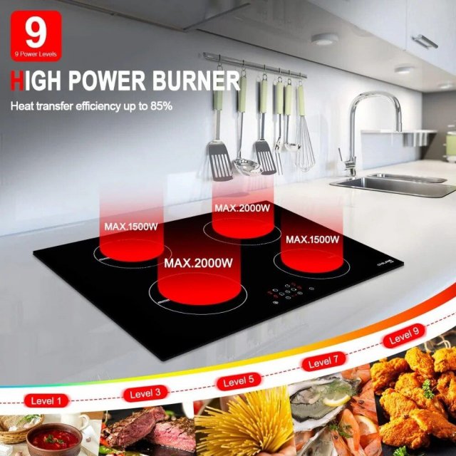 30 Inch Sleek Induction Cooktop - 4 Burner Electric Stove Top - Image 7