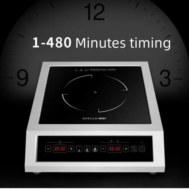 High-Power 3500W Commercial Induction Cooktop - Durable, Efficient, and Easy-to-Use Countertop Electric Stove - Image 6