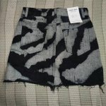 High-Waist Tie-Dye Denim Mini Skirt - Image 7