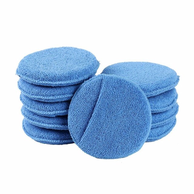 5″ Ultra Soft Microfiber Wax Applicator Pad with Finger Pocket