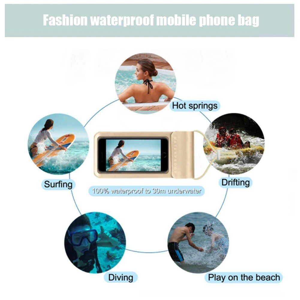 Universal Waterproof Phone Case with HD Camera Window 