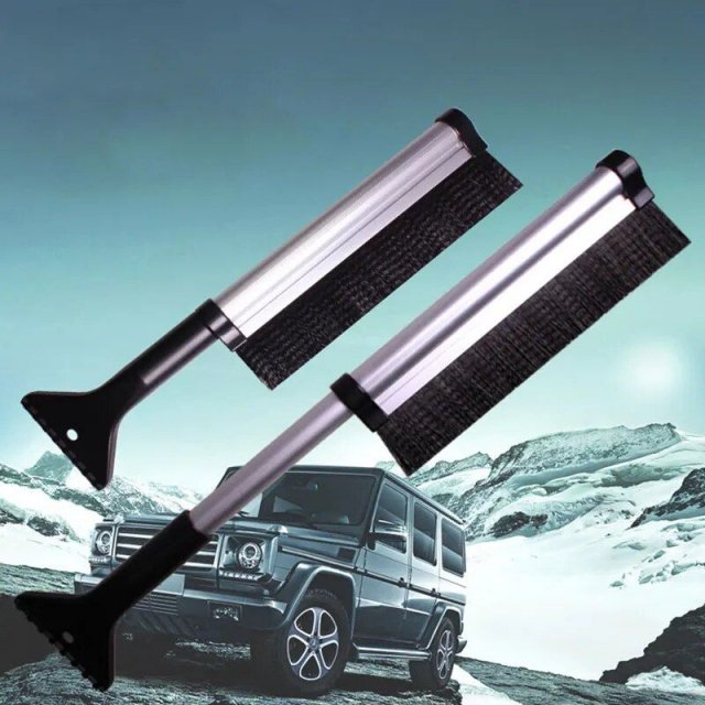 Extendable Car Ice Scraper with Snow Brush: Quick and Efficient Winter Cleaning - Image 5