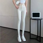 High-Waist Slim Fit Pencil Pants - Spring Essential Trousers for Women - Image 5
