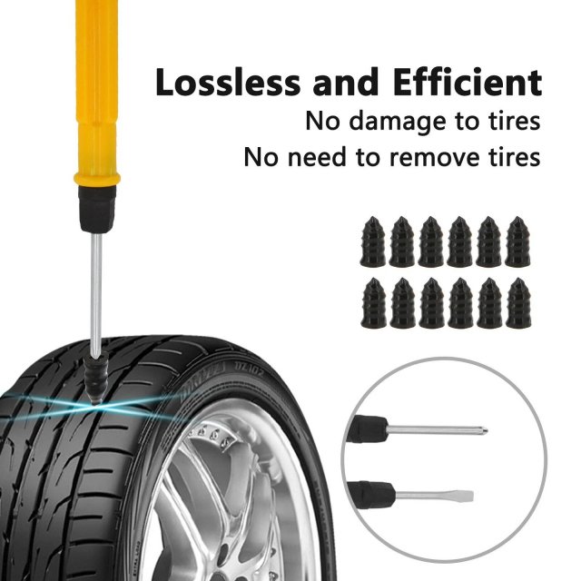 Complete Car Tire Repair & Emergency Tool Set - Image 6