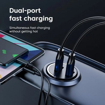 60W Dual Port PD Car Charger