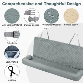 Waterproof Dog Car Seat Cover & Safety Hammock