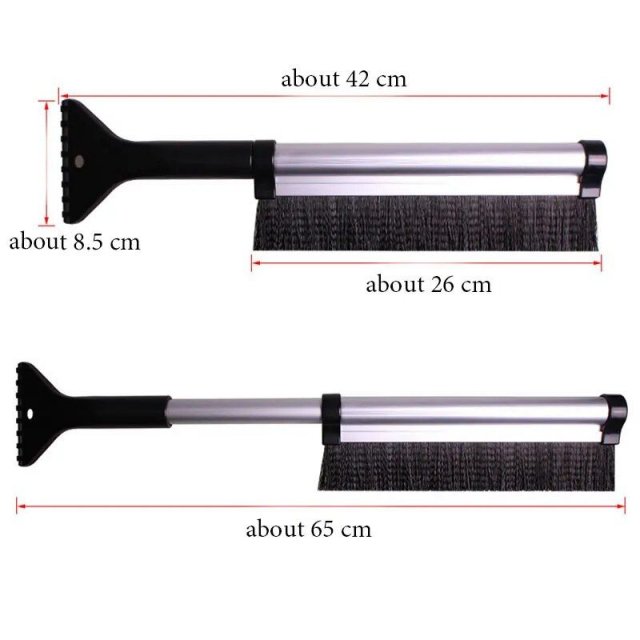 Extendable Car Ice Scraper with Snow Brush: Quick and Efficient Winter Cleaning - Image 7