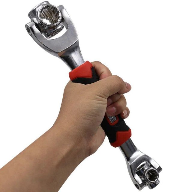 8-in-1 Multifunctional Rotating Socket Wrench – Universal, Non-Slip Grip Tool