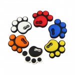 Car Door Edge Silicone Protectors with Cartoon Footprint Design