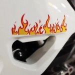 Vinyl Fire Stickers for Car, Motorcycle & Laptop - Image 5