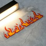 Vinyl Fire Stickers for Car, Motorcycle & Laptop - Image 2