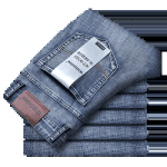 Men's Stretch Straight Fit Denim Jeans - Image 2
