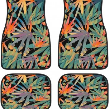 Plant Print Universal Beach Car Mats