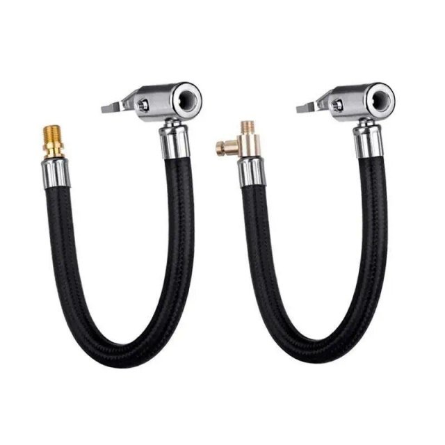 Universal Tire Inflator Hose with Locking Air Chuck for Cars & Bikes - Image 7