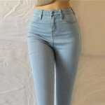 High-Waist Skinny Jeans - Women's Plus Size Stretch Denim - Image 2