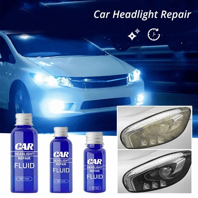 Fast-Acting Car Headlight Scratch Remover & UV Protector (10-50ml) - Image 5