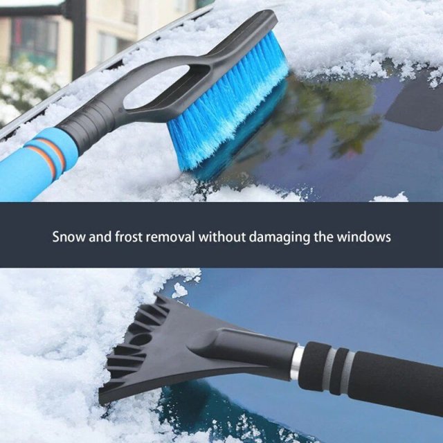 Compact Winter Car Snow & Ice Removal Tool with EVA Foam Handle - Image 4