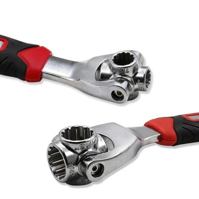 8-in-1 Multifunctional Rotating Socket Wrench – Universal, Non-Slip Grip Tool