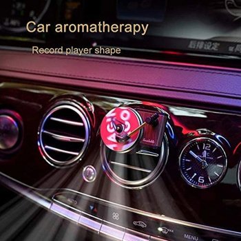 Vintage Turntable Car Air Freshener with Aromatherapy Clip