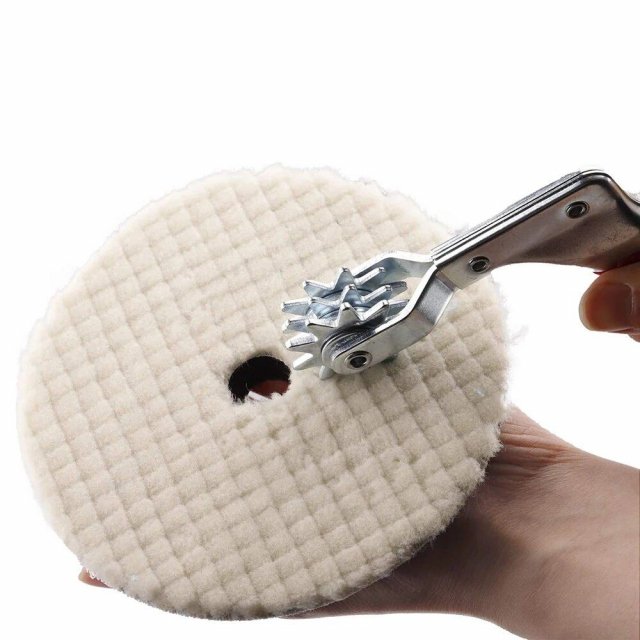 Polishing Disc Cleaning Brush for Buffing Sponge & Wool Pads