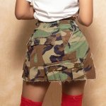 Camouflage A-Line Tassel Mini Skirt | Women’s Autumn Streetwear - Image 3