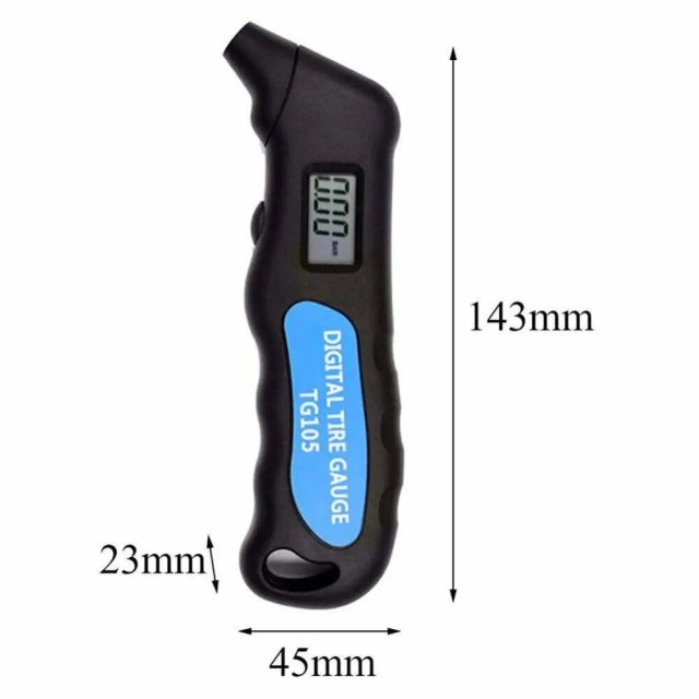 Digital Tire Pressure Gauge with LCD Display for Cars, Trucks & Bikes