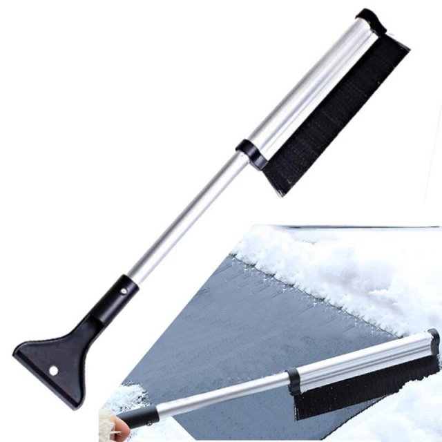 Extendable Car Ice Scraper with Snow Brush: Quick and Efficient Winter Cleaning - Image 4