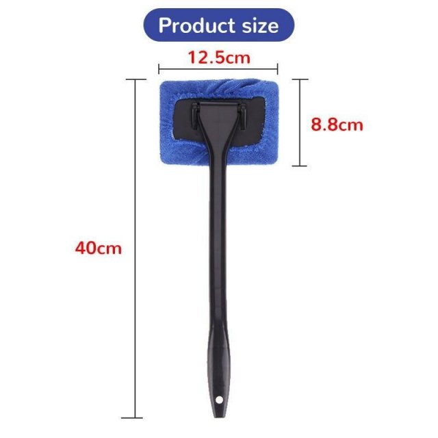 Long-Handle Car Window Cleaning Brush Kit