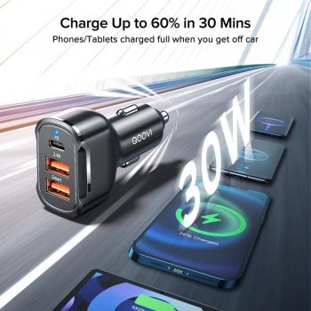 30W PD USB-C Fast Car Charger