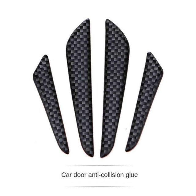 Universal Carbon Fiber Car Door Edge Guard Strips (4 Pcs)