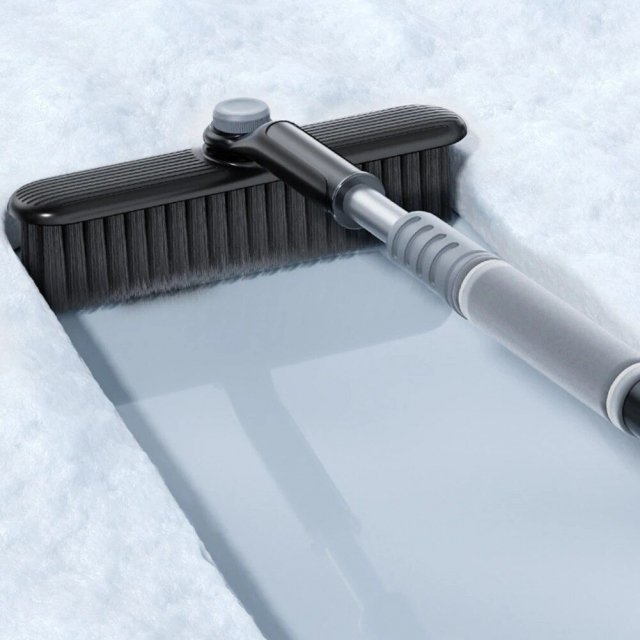 Telescopic 2-in-1 Snow Shovel & Squeegee for Car Glass Cleaning - Image 5